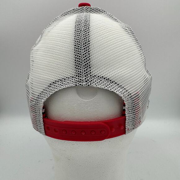 New Era Kansas City Chiefs Mesh Snapback Hat Red White 9FORTY NFL Trucker Cap - Picture 6 of 12